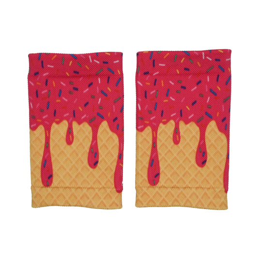 Elite Athletic Gear - Pink Ice Cream Wrist Support Sleeves