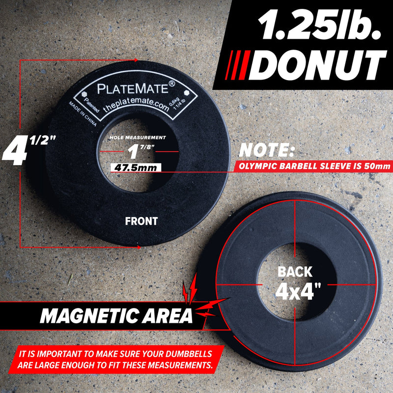 Load image into Gallery viewer, Serious Steel Fitness - 1.25 lb Donut PlateMate (Pair)
