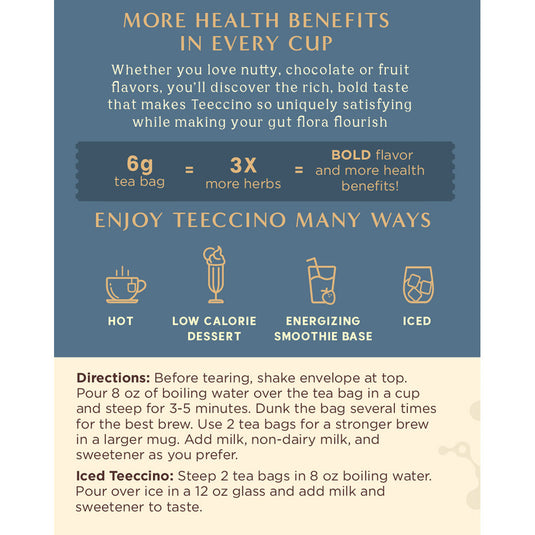 Teeccino - Prebiotic SuperBoost Herbal Tea Sampler Box