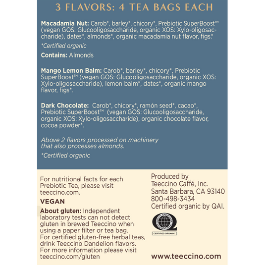 Teeccino - Prebiotic SuperBoost Herbal Tea Sampler Box