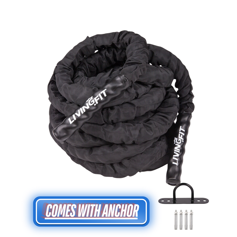Load image into Gallery viewer, Battle Ropes - Canvas Covered - 1.5 Inch Diameter
