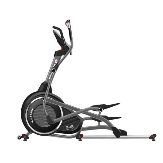 Muscle D Fitness - Light Commercial Elliptical Trainer - LED Display - Upper and Lower Body Movement - Heart Rate Monitor