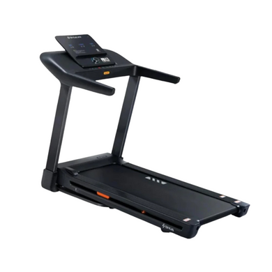 Muscle D Fitness - Light Commercial Folding Treadmill - LED Display - Heart Rate Monitor - Safety Clip