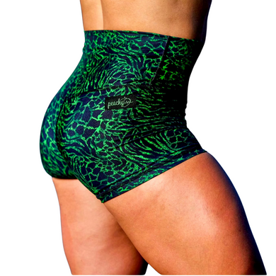 Peachy Athletic - Wild Emerald Shorts - Unicorn Collection