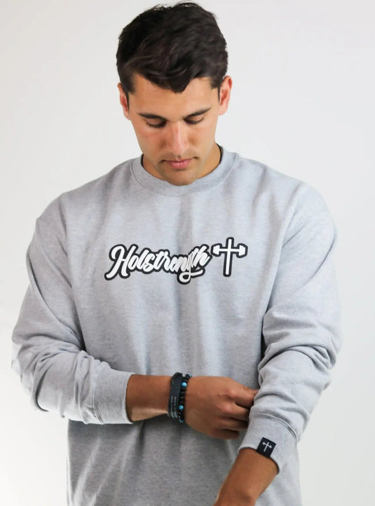 HolStrength - Puff Print Vintage Crew