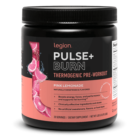 Legion Athletics - Pulse Burn Thermogenic Pre-Workout - Pink Lemonade