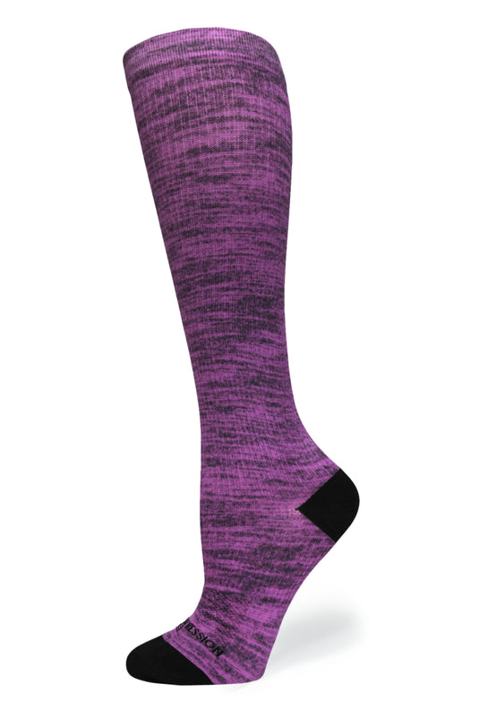 Crazy Compression - Purple Heather (Standard & Extra Wide)