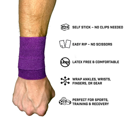 Elite Athletic Gear - Purple Self Stick Athletic Tape