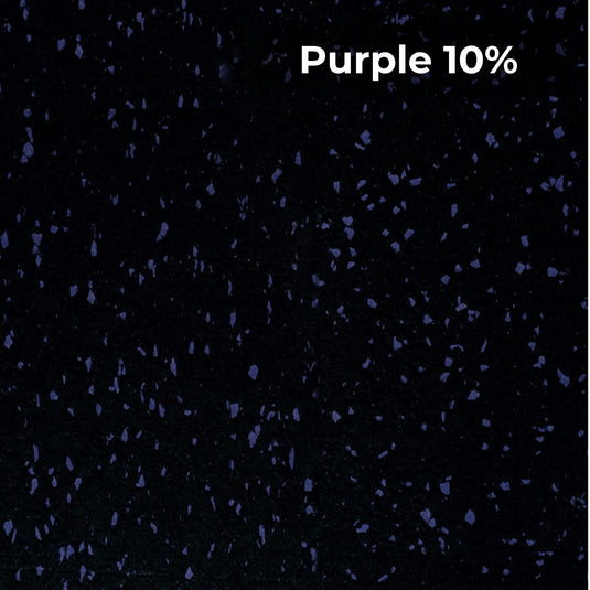 Purple 10% rubber flooring swatch