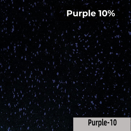 Purple 10% rubber flooring swatch