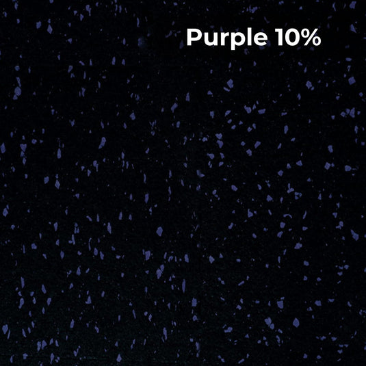 Purple 10% rubber flooring swatch