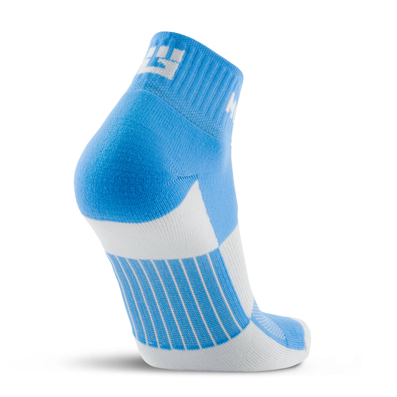 Load image into Gallery viewer, MudGear - Quarter Crew Trail Socks (Neon Blue, 2-Pair Pack)
