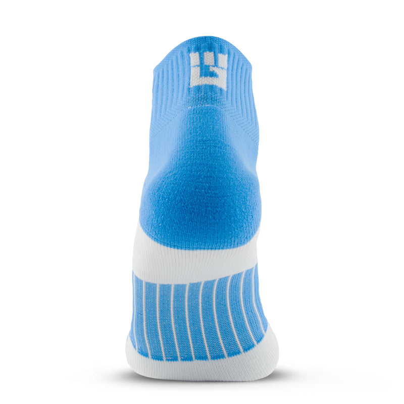 Load image into Gallery viewer, MudGear - Quarter Crew Trail Socks (Neon Blue, 2-Pair Pack)
