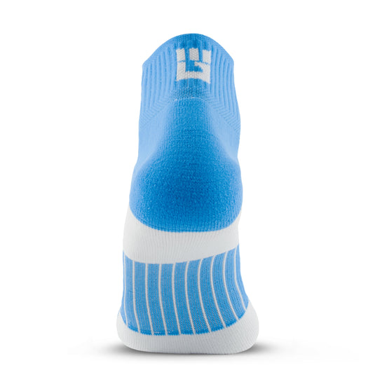 MudGear - Quarter Crew Trail Socks (Neon Blue, 2-Pair Pack)