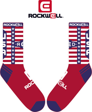 Rockwell Time - Crew Socks - R.E.D Stars