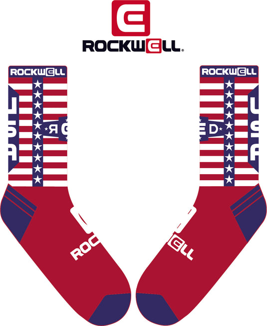 Rockwell Time - Crew Socks - R.E.D Stars
