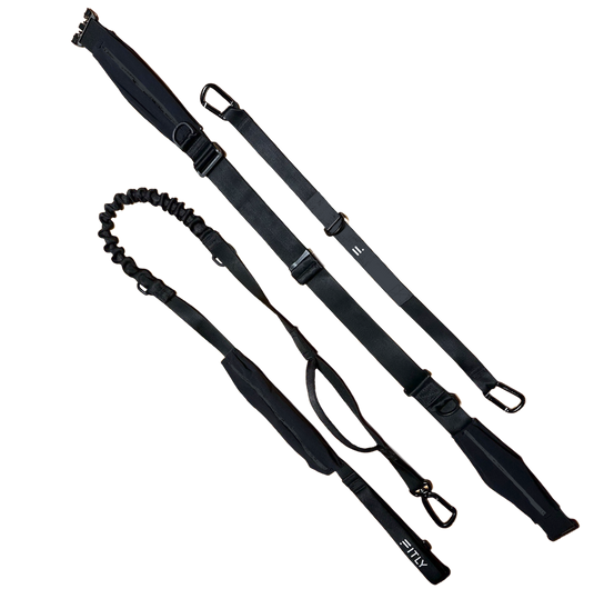 FITLY - Running Belt + Dog Leash - Canicross System