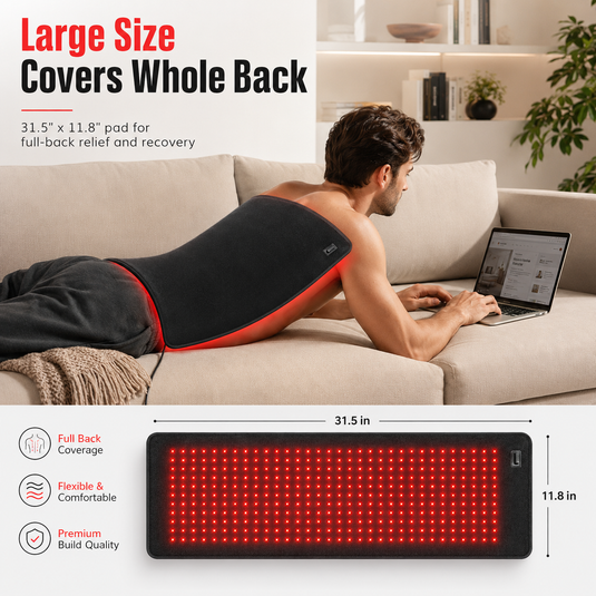 iReliev - FullGlow™ Red Light & Near Infrared Pad - Red Light Therapy