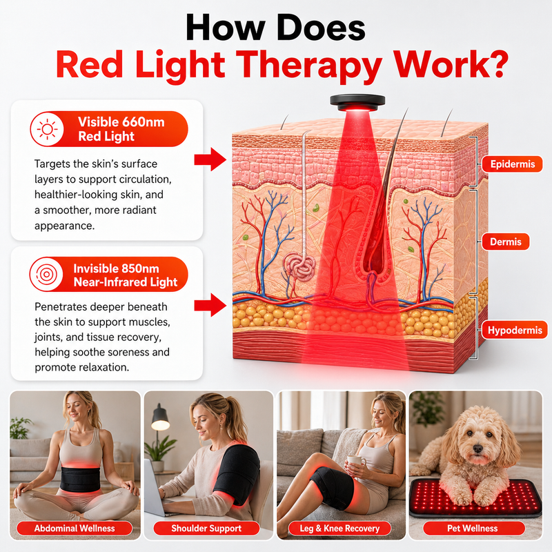 Load image into Gallery viewer, iReliev - FullGlow™ Red Light &amp; Near Infrared Universal Wrap - Red Light Therapy
