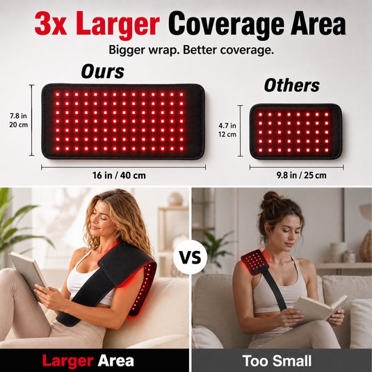 iReliev - FullGlow™ Red Light & Near Infrared Universal Wrap - Red Light Therapy