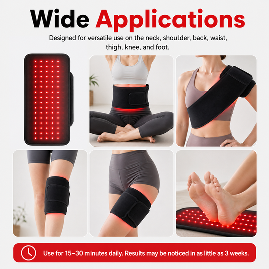 iReliev - FullGlow™ Red Light & Near Infrared Universal Wrap - Red Light Therapy