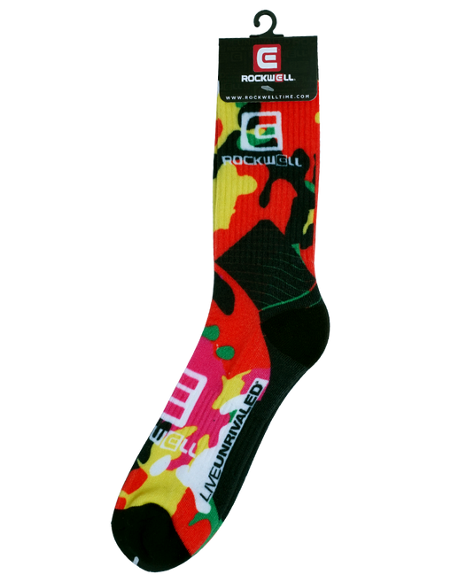 Rockwell Time - Red Camo Socks