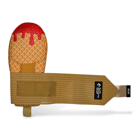 Elite Athletic Gear - Red ice cream sliding mitt