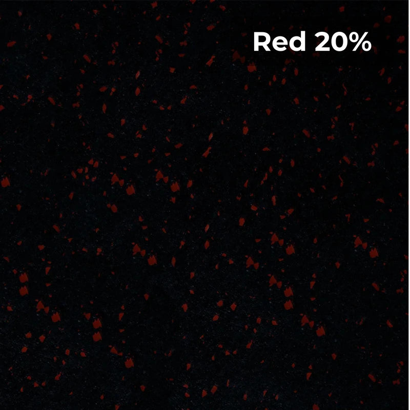 Load image into Gallery viewer, Red 20% rubber flooring swatch