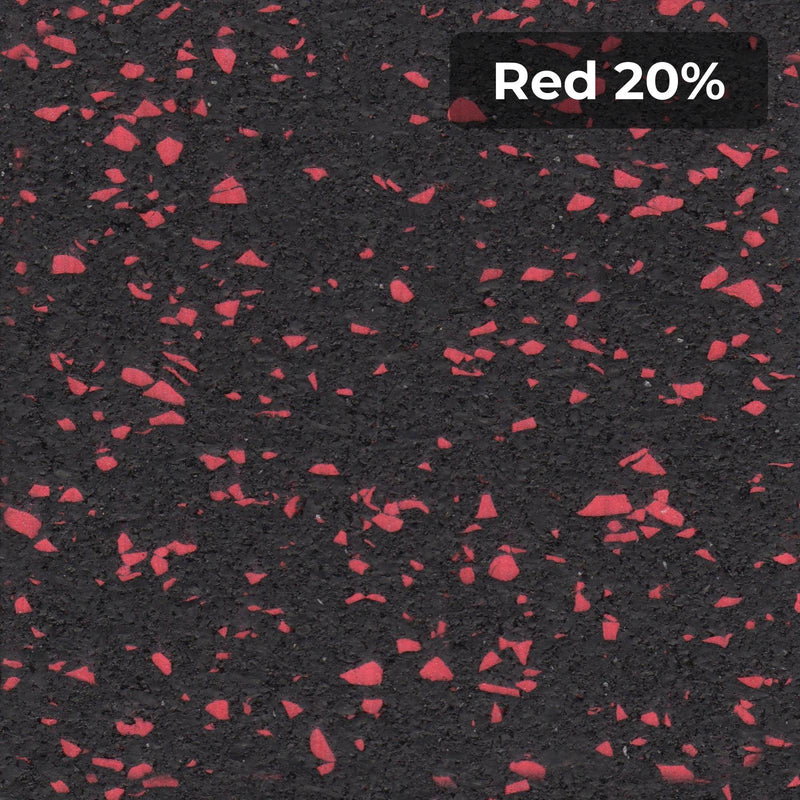 Load image into Gallery viewer, Red 20% rubber flooring swatch