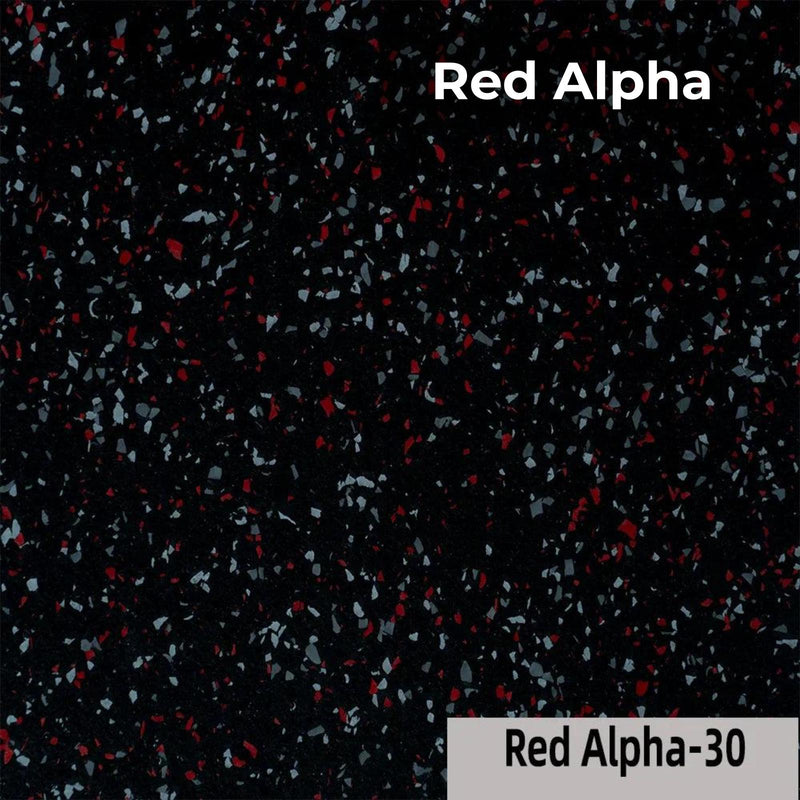 Load image into Gallery viewer, Red Alpha rubber flooring swatch
