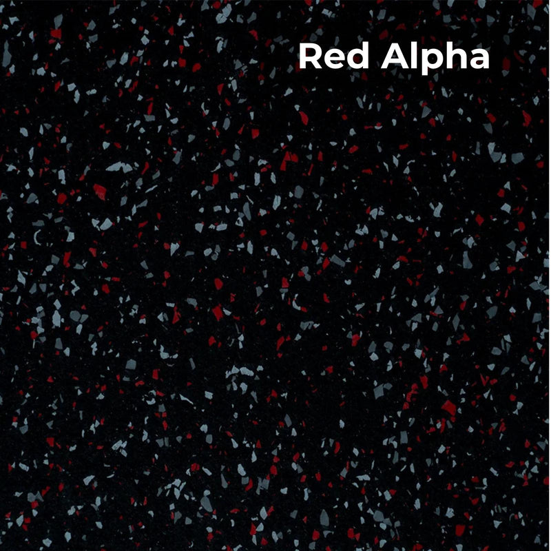 Load image into Gallery viewer, Red Alpha rubber flooring swatch
