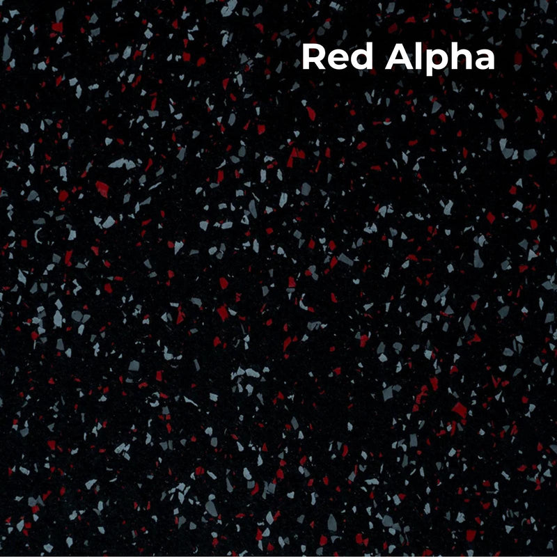 Load image into Gallery viewer, Red Alpha rubber flooring swatch