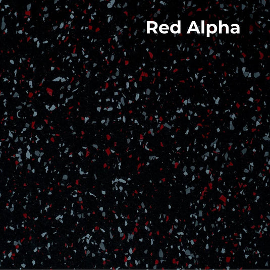 Red Alpha rubber flooring swatch