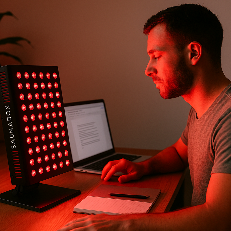 Load image into Gallery viewer, Saunabox - The Nova: Desktop Red Light Panel with Near Infrared
