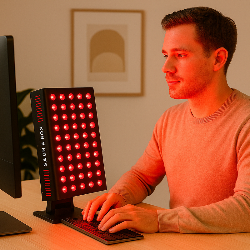 Load image into Gallery viewer, Saunabox - The Nova: Desktop Red Light Panel with Near Infrared

