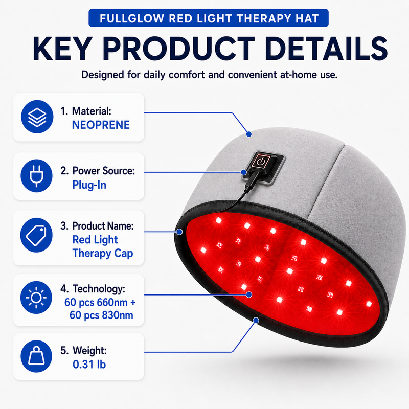 Load image into Gallery viewer, iReliev - FullGlow Red Light &amp; Infrared Therapy Hat - Red Light Therapy
