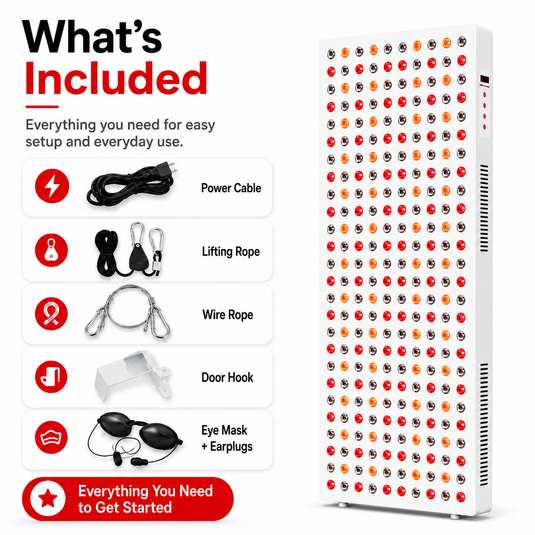 iReliev - Red Light & Near Infrared Therapy Panel, Full Body, 1500W - Red Light Therapy
