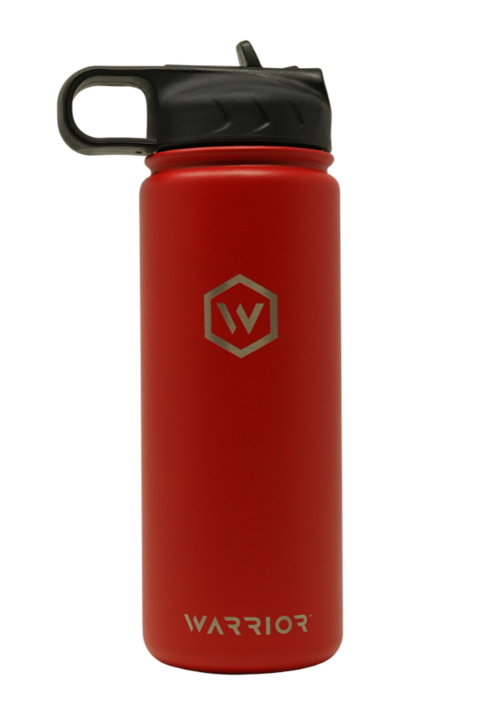Rockwell Time - Rockwell Warrior Flask - Double Walled - Stainless Steel Flask - (Valor Red)