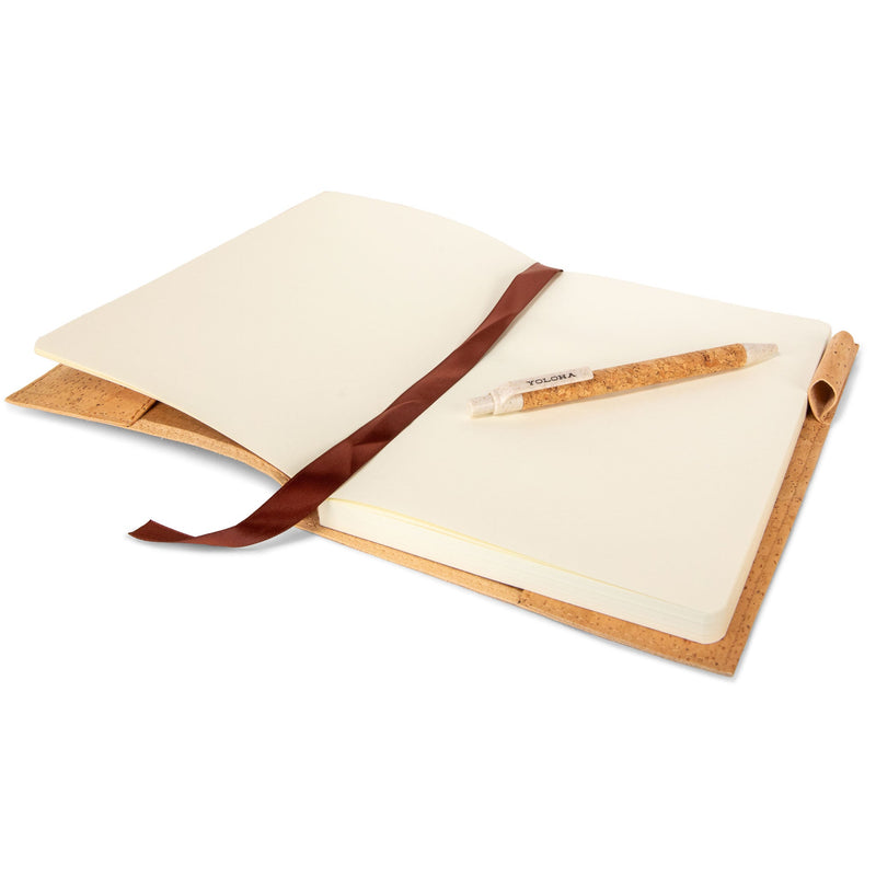 Load image into Gallery viewer, Yoloha Yoga - Refillable Cork Journal Book
