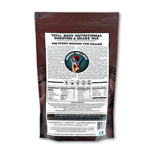 Rockin' Wellness - Chocolate Cacao Nutritional Shake Mix