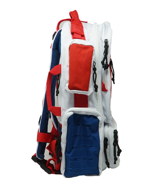 Rockwell Time - Ruck - 26 Liter Deluxe Backpack (Red White & Blue)