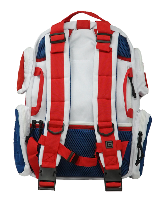 Rockwell Time - Ruck - 26 Liter Deluxe Backpack (Red White & Blue)