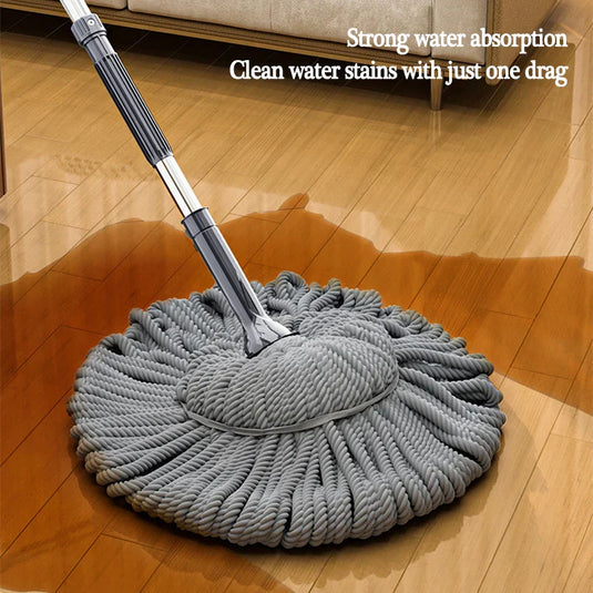 Decorbites - DecorBites™ Easy Spin Mop with Long Handle for Hands-Free Floor Cleaning