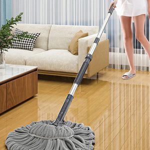 Decorbites - DecorBites™ Easy Spin Mop with Long Handle for Hands-Free Floor Cleaning