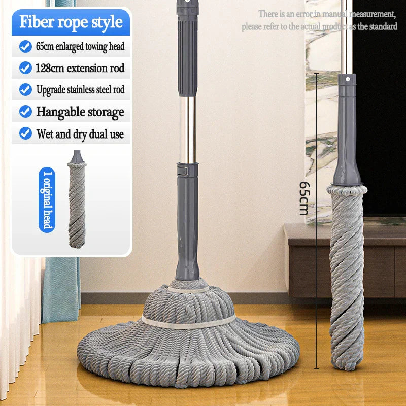 Load image into Gallery viewer, Decorbites - DecorBites™ Easy Spin Mop with Long Handle for Hands-Free Floor Cleaning
