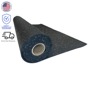 Rubber Flooring Rolls - 25' Rolls - Ships Same Day - Made in USA - Gym Flooring