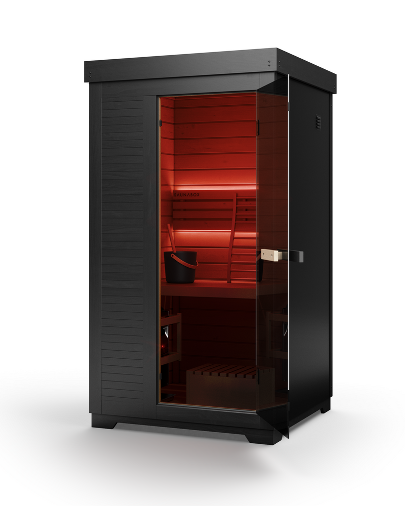 Load image into Gallery viewer, Saunabox - Forge 1-Person: Traditional Finnish Sauna

