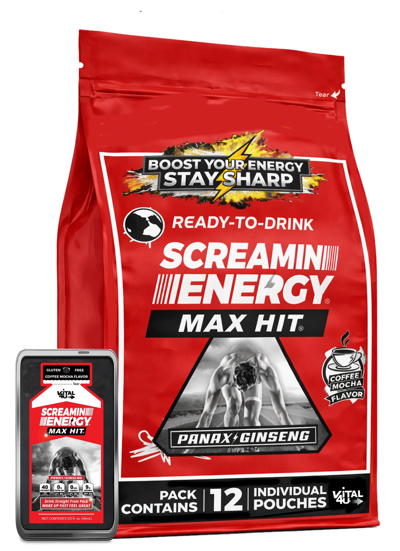 Load image into Gallery viewer, Vital 4U - Screamin Energy Max Hit Coffee Mocha
