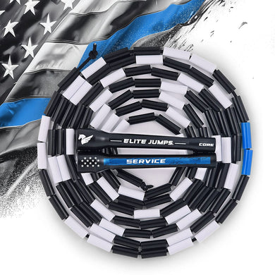 Elite Jumps - Thin Blue Line - Beaded Jump Rope