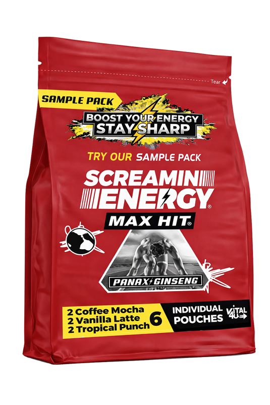 Vital 4U - Screamin Energy Max Hit Sample Pack - 6 Pouches